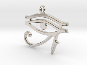 Eye of Horus Pendant 2 v1 in Platinum