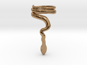 Snake Clip/Roll-Stopper 15 mm in Polished Brass