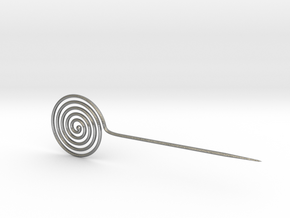 Spiral head clothes pin/ needle from the Bronze Ag in Natural Silver