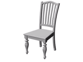 1:12 Chair in Tan Fine Detail Plastic