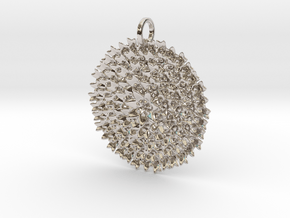Fractal Bouquet Pendant in Platinum