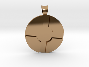 Team Fortress 2 Pendant in Polished Brass