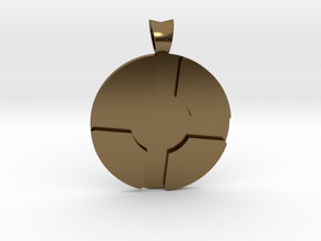 Team Fortress 2 Pendant in Polished Bronze