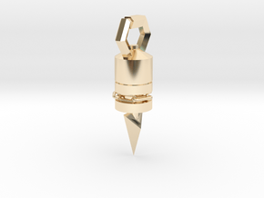 Zelda Hookshot Pendant in 14k Gold Plated Brass
