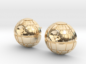 Death Star Studs in 14k Gold Plated Brass