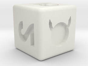 Hellionpi dice in White Natural Versatile Plastic