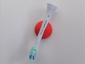 Toothbrush Holder  in Red Processed Versatile Plastic