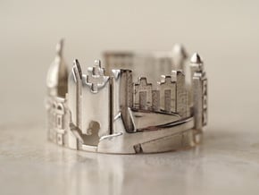 Atlanta Georgia Statement Cityscape Ring in Polished Silver: 5 / 49