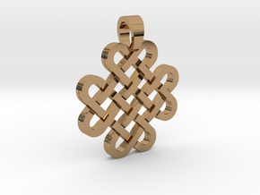 Knot [pendant] in Polished Brass