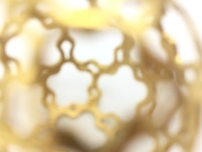 Ring Flower Ball 28 (various sizes) in 14k Gold Plated Brass