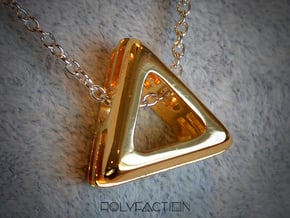Embrace ::: Triangle Pendant ::: v.01 in 14k Gold Plated Brass