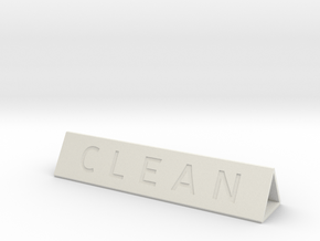 Dishwasher Sign Prism in White Natural Versatile Plastic