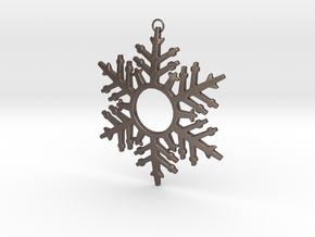 Snowflake Celebration in Polished Bronzed Silver Steel