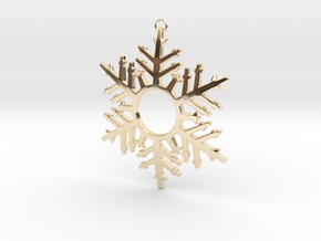 Snowflake Celebration in 14k Gold Plated Brass