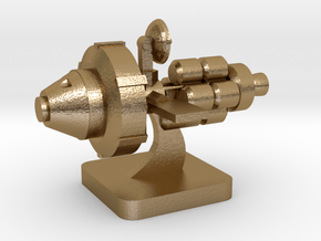 Mini Space Program, Interplanetary Ship 5 in Polished Gold Steel