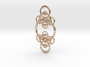 Gd2E Pendant in 14k Rose Gold Plated Brass