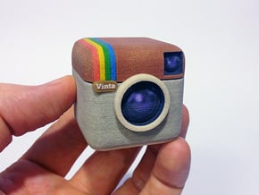 Instagram Style 3D Camera in Full Color Sandstone