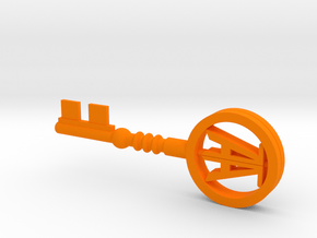 Wade's Copper key in Orange Processed Versatile Plastic