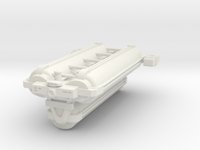 Omni Scale General Jumbo Freighter SRZ in White Natural Versatile Plastic