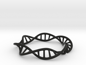 DNA Double Helix in Black Premium Versatile Plastic
