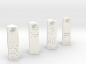 Element Stone Pendants (4 Pack) in White Processed Versatile Plastic