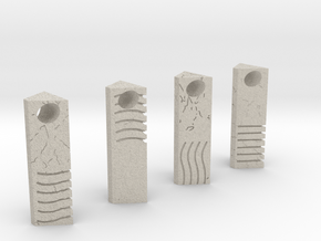 Element Stone Pendants (4 Pack) in Natural Sandstone