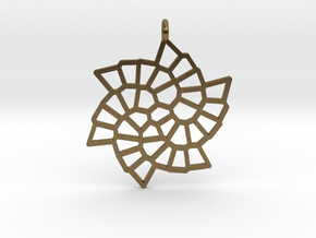 Snowflake Pendant in Natural Bronze