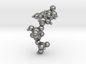 ATP Molecule Pendant in Natural Silver: Small