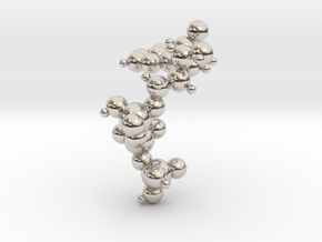 ATP Molecule Pendant in Platinum: Small
