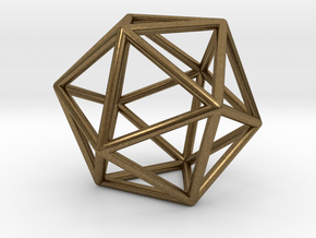 Icosahedron in Natural Bronze