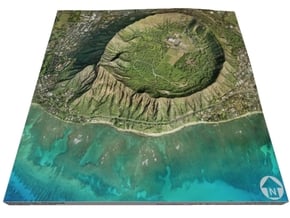 Diamond Head, Hawaii: 6"x6" in Full Color Sandstone
