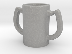Two handles mug in Aluminum: Small