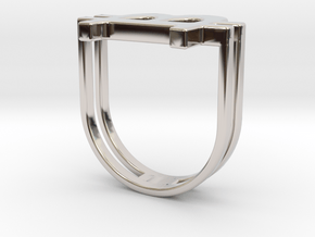 Bitcoin Ring 18 in Platinum