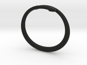 Bracelet "Snake" in Black Premium Versatile Plastic: Small