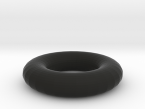 circle ring donut DIY simple in Black Natural Versatile Plastic