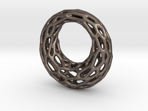 Circle of Life in Polished Bronzed Silver Steel