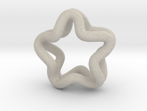 Double star ring in Natural Sandstone: Small