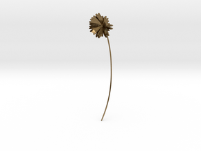 Daisy earring in Natural Bronze