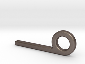 Quick Release Pin in Polished Bronzed Silver Steel