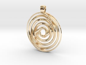 MixK Pendant in 14k Gold Plated Brass