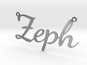 Zeph necklace in Polished Silver