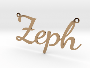 Zeph necklace in Polished Brass