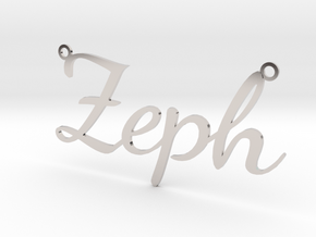 Zeph necklace in Rhodium Plated Brass