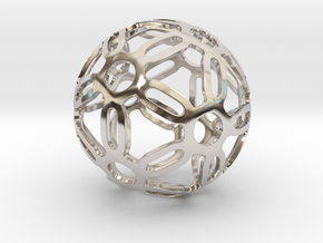 Symmetrical Pattern Sphere in Platinum: Medium