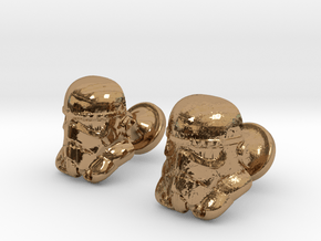Stormtrooper Cufflinks in Polished Brass