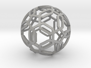 Pentagon Pattern Sphere in Aluminum: Medium