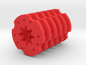6x Fendt Felgengewicht in Red Processed Versatile Plastic