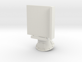 1/96 Scale AN/SPS-52 Radar in White Natural Versatile Plastic