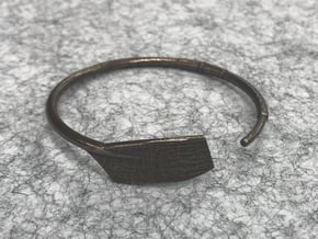 Cleaver Rowing Oar Bracelet XS - XL in Polished Bronze Steel: Extra Small