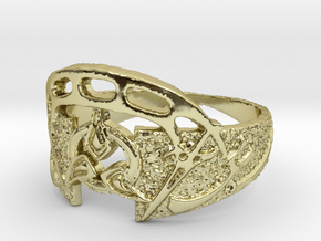 Dahar Master Ring in 18k Gold Plated Brass: 13 / 69